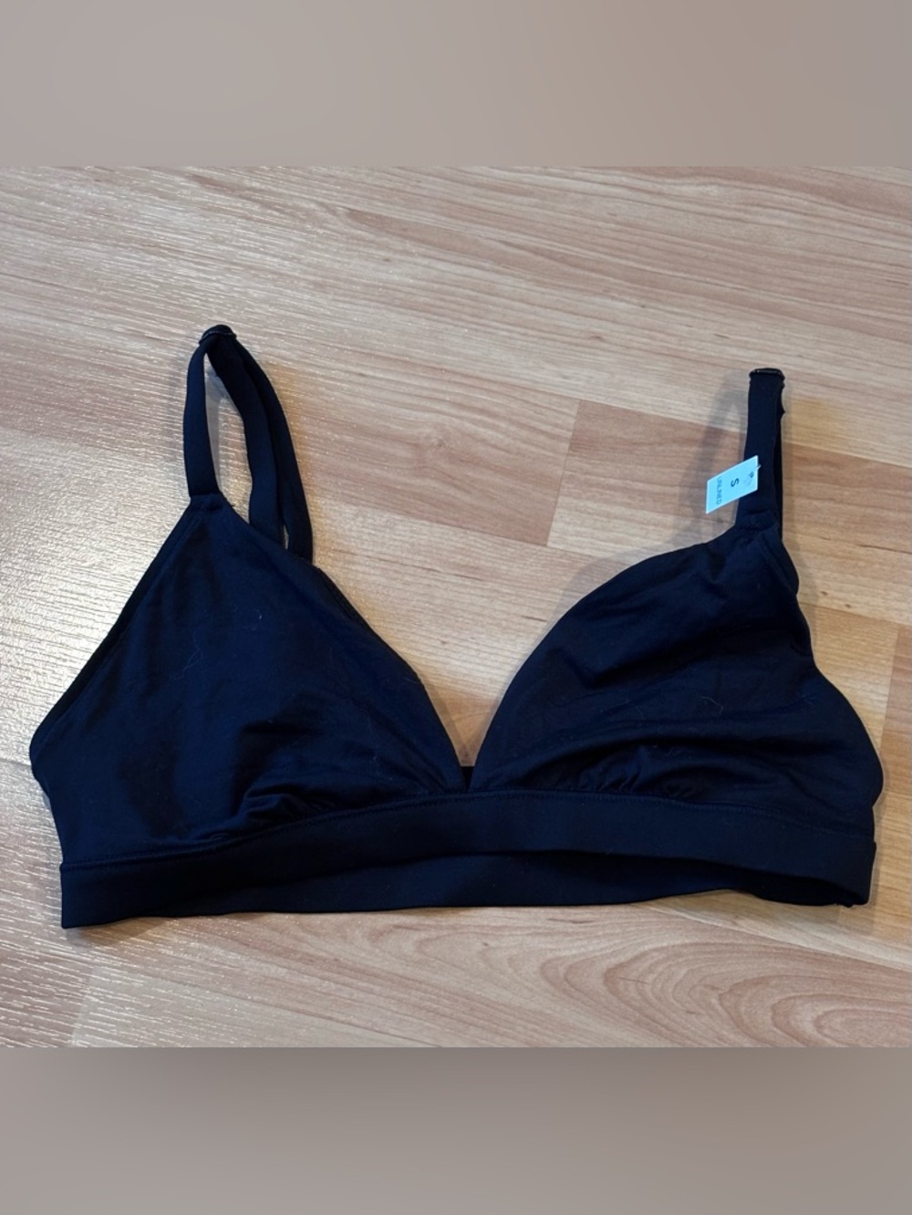 PINKโ Victoria's Secret Black Wireless Triangle Bralette